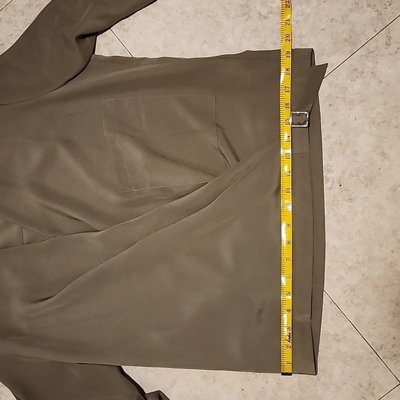 VENUS olive blouse SURPLICE top SIZE small - Picture 12 of 15